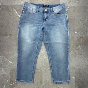 Seven7 Jeans Womens 4 Girlfriend Capri Cropped Distressed Faded